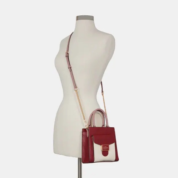 Coach Mini Pepper Crossbody In Colorblock - Picture 9 of 10